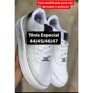 tenis masculino especial 44 AO 47 ESPECIAL 44 45 46 47 EXTRA GRANDE PROMOÇÃO