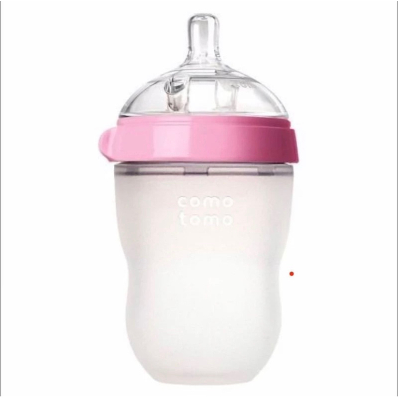 Mamadeira Silicone COMO TOMO Imita o bico do Peito Rosa/Alimentação ...
