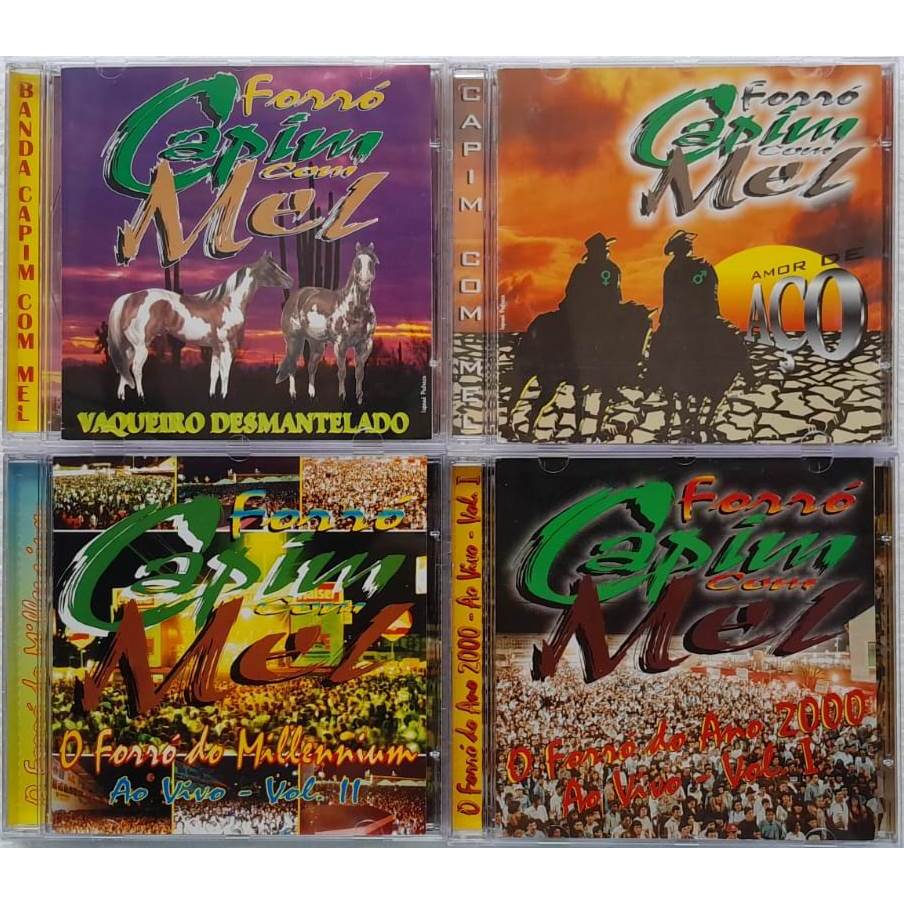 Cds Forró Capim Com Mel ''Coleção Completa'' 06 Unidades Cds