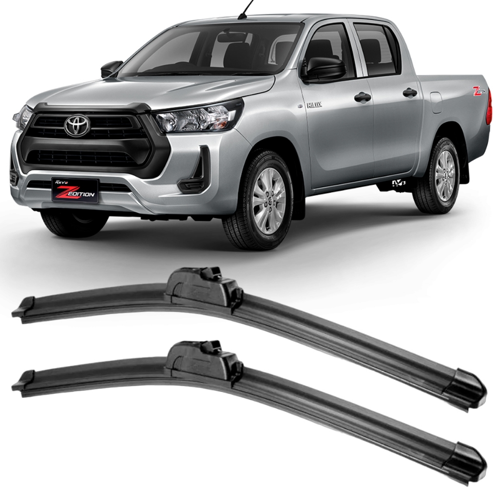 Par de Palheta Limpador Para-brisa Toyota Hilux 2017 2018 2019 2020 ...