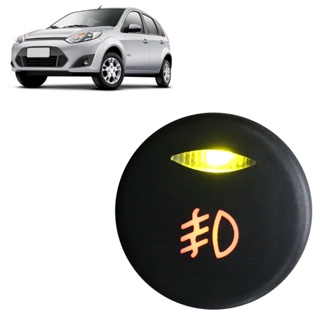 Botão Interruptor Farol de Milha Ford Fiesta 2003 2004 2005 2006 2007 2008 2009 2010 2011 2012 2013 2014 Ka 2008 2009 2010 2011 2012 Ecosport 2003 2004 2005 2006 2007 2008 2009 2010 2011 2012 Preto