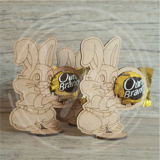Kit 10 Lembrancinhas de Páscoa Coelhinho Mdf Cru Brinde Presente Escola Igreja Comércio Modelo Coelho Porta Bombom ENVIO IMEDIATO em Oferta na Shopee