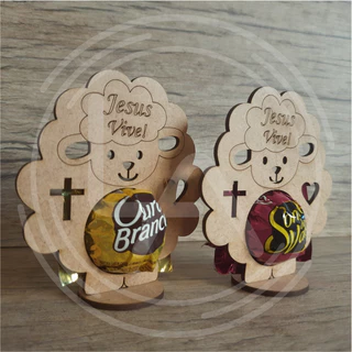 Kit Lembrancinhas de Páscoa Ovelhinha Mdf Cru Brinde Presente Modelo Ovelha Lembrança Igreja Comércio Escola Porta Bombom em Oferta na Shopee
