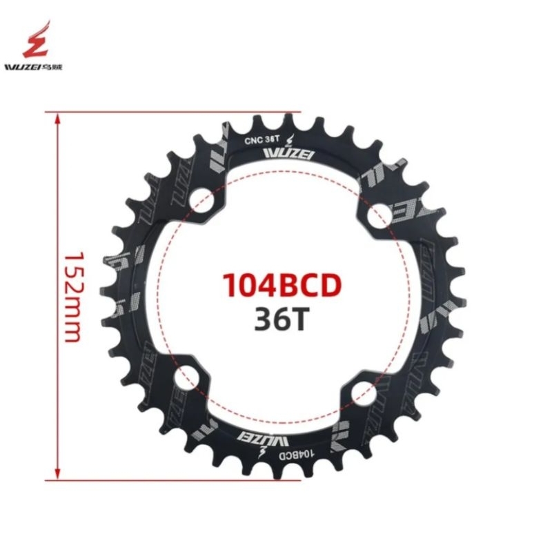 Protezione Corona In Lega Alluminio 6061 Per Bici Da Strada – BCD104 Mm, Colori Disponibili, Per 32-34T - 3