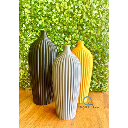 Kit 3 Vasos Decorativos para mesas de jantar aparadores