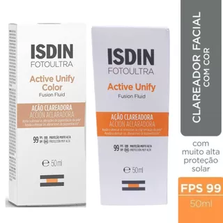 Protetor Solar Facial Clareador Isdin Active Unify Fps 99 50ml