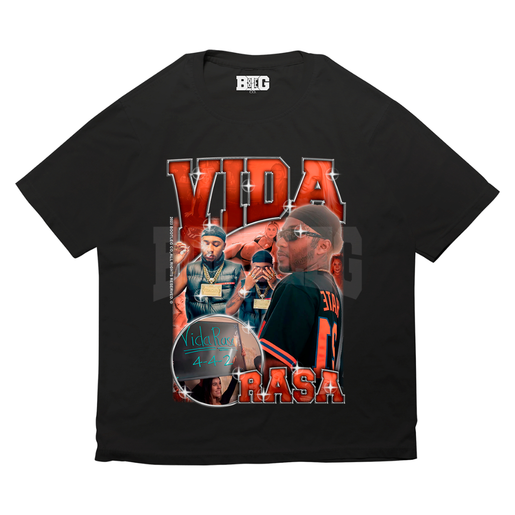 Camisa Básica Camiseta Orochi Vida Rasa Meme Lara Jucah Rapper Unissex Bootleg Oficial
