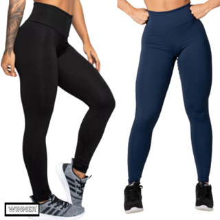 Kit 2 Calça Leg Legging Suplex Levanta Bumbum Tecido Grosso Premium