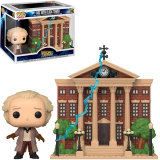 Funko Pop Doc with Clock Tower - De Volta para o Futuro