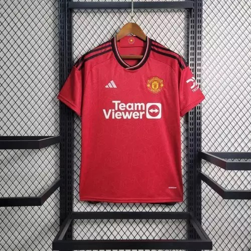 Camisa de Time Europeu Manchester United Campeonato Inglês 2023/2024