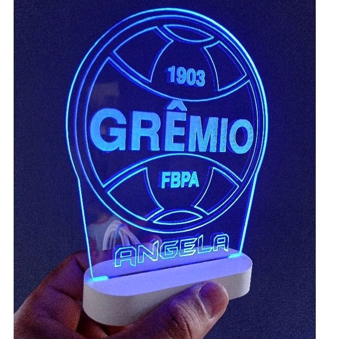 Futebol Grêmio luminária de LED