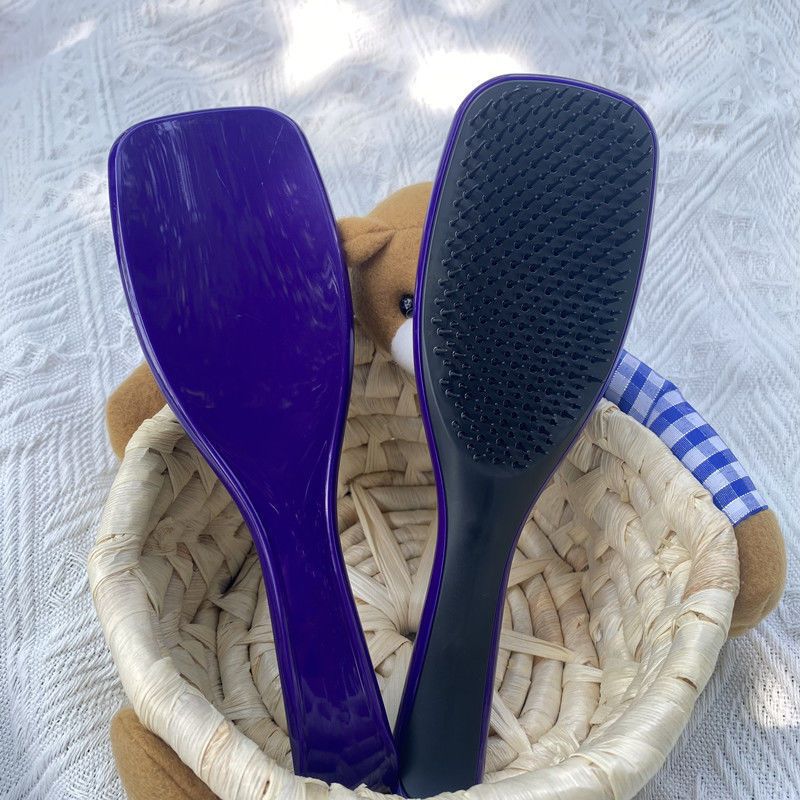 Escova Raquete Pente De Massagem Para Cabelos Lisos/Cacheados/Molhados