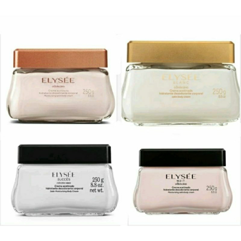 o boticario elysee creme ACETINADO POTE | Shopee Brasil