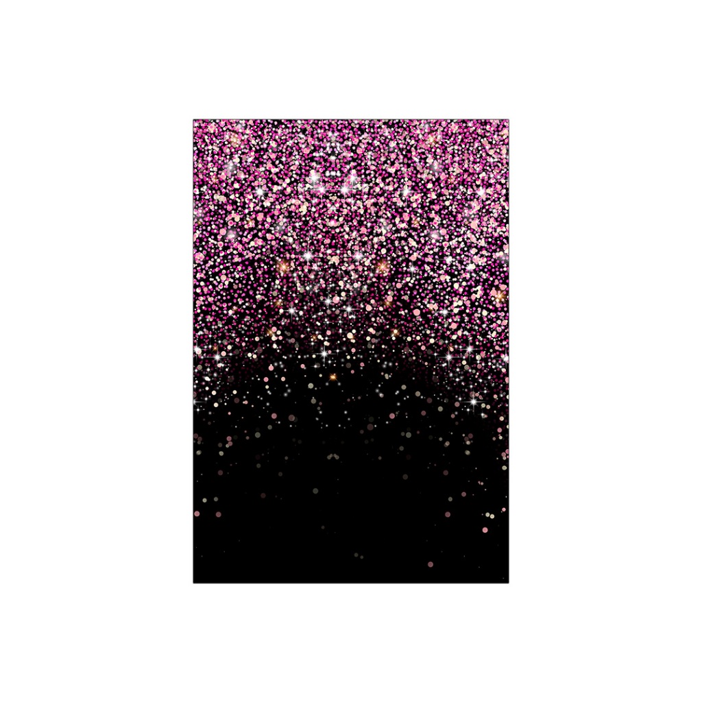 Painel De Festa Vertical 1,50 x 2,20 - Fundo Preto com Efeito Glitter ...