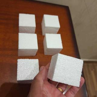 6 Cubos de Isopor 5 x 5 cm