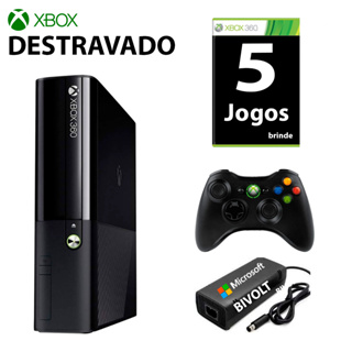 Kit Carregador E Fonte Cabo Usb Controle Xbox 360 Video Game