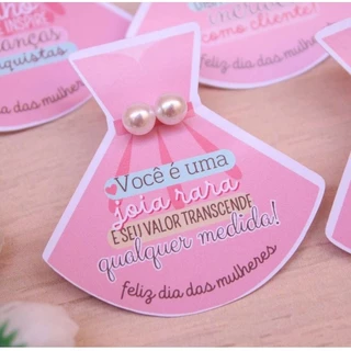 Tag Mimo Lembrancinha Personalizada Dia da Mulher - Somente a tag em Oferta na Shopee