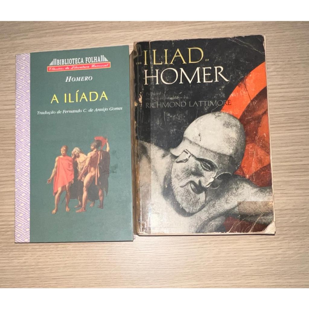 A Ilíada Homero + Iliad Of Homer Richmond Lattimore Shopee