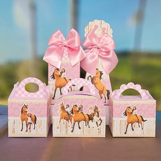 Kit Festa Personalizados Cavalo Spirit Lembrancinhas Caixinhas para festa