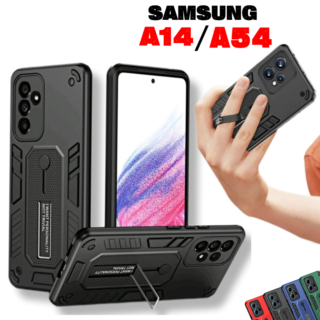 Capa Capinha Anti impacto para Samsung A14 5G / Samsung A54 5G / Samsung A14 4G / Samsung A54 4G silicone com suporte