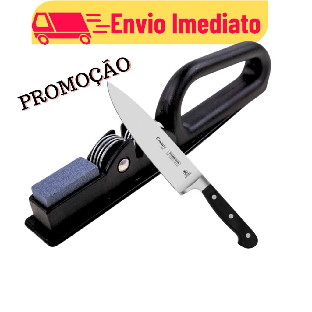 Afiador Amolador Manual de Facas Diamantado Vermelho CBRN15597 Commerce  Brasil