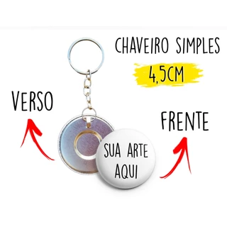 Chaveiro PERSONALIZADO 4,5CM - Botum / Boton / Botton em Oferta na Shopee