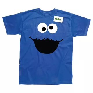 Camiseta engraçada estampada inspirada em Cookie Monster