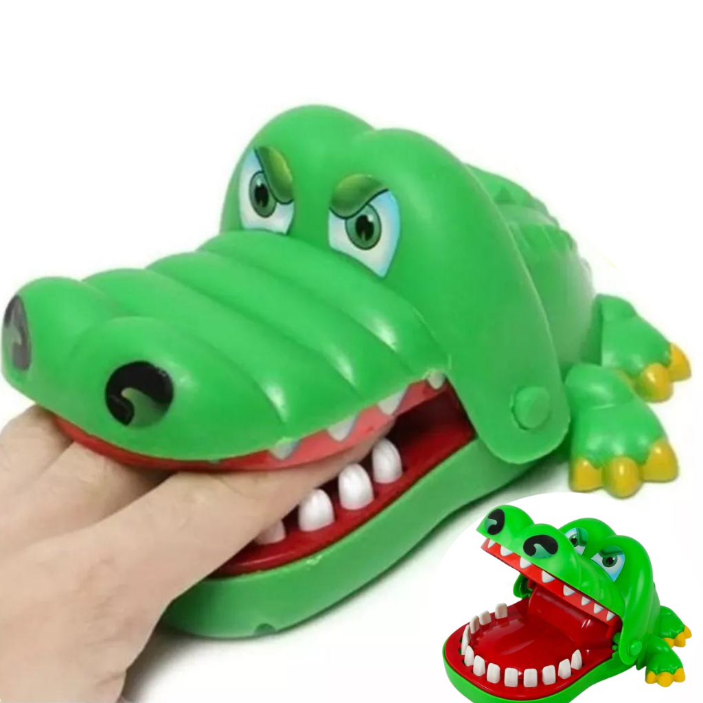 Kit 2 Brinquedos Jogo Jacaré Crocodilo Morde Dedo e Pula Pirata Barril ...
