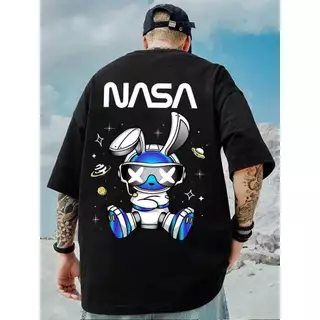 Camiseta Premium Oversized Blusão Estilo Skatista Nasa Astronauta