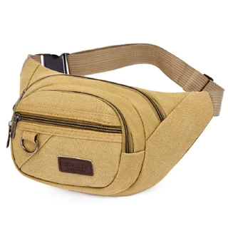 Pochete Organizadora Grande De Lona Resistente Bolsa Cintura