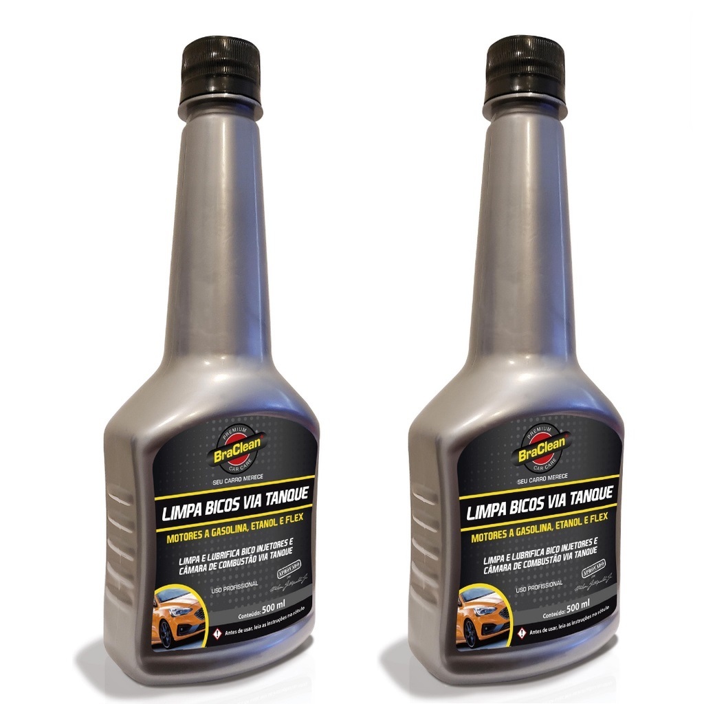 KIT 2 Unid Limpeza do Sistema de Injeção Flex Braclean 500ml