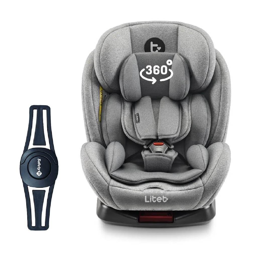 Cadeira de Carro infantil Max360 Isofix 36kgs Maxi Baby (Cinza)