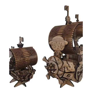 Miniatura Dos Navios Going Merry + Thousand Sunny One Piece