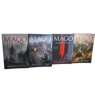 Box 4 Livros: Mago- Aprendiz/Mestre/Espinho de Prata/As Trevas de Sethanon- Raymond E. Feist