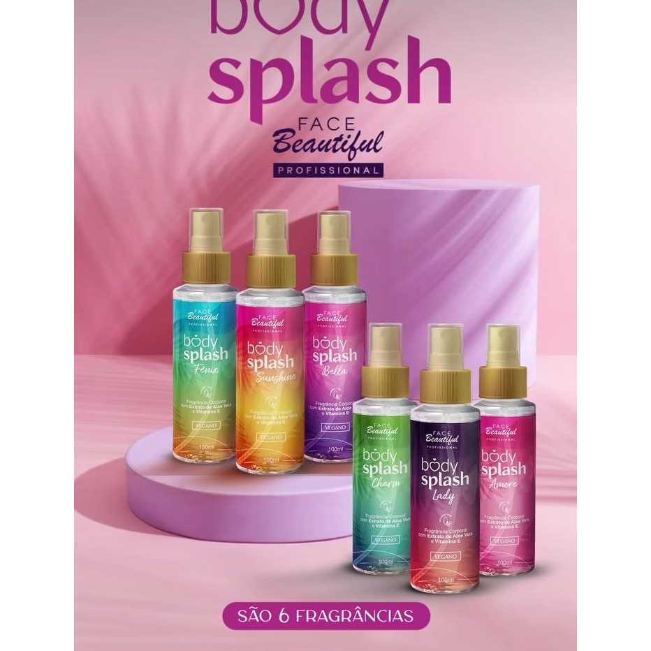 Body Splash by Face Beautiful Novo Lançamento 100ml