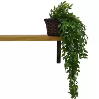 Arranjo Artificial Folhagem Pendente Permanente + Vaso Decoração Home