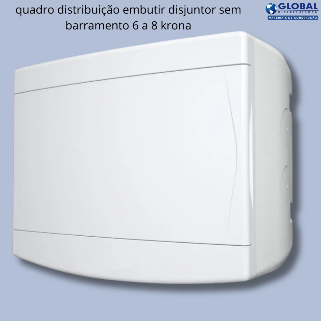 Quadro Distribuição Brum 36 Disjuntores DIN Embutir Slim