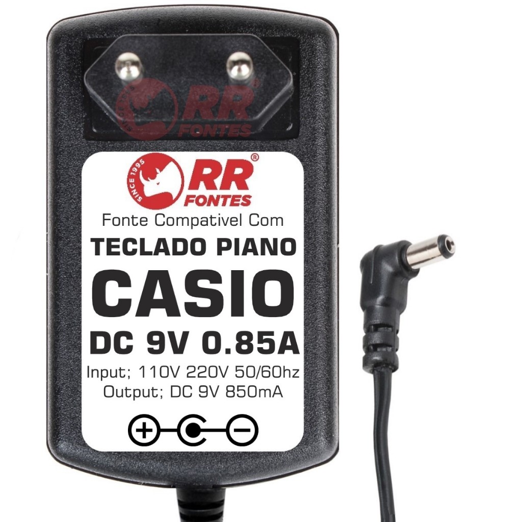 Adattatore Tastiera 9V Alimentatore Per Tastiera CASIO CTK-611