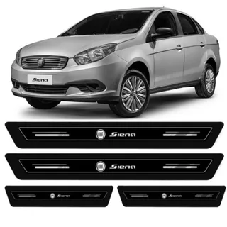 Soleira Adesiva Vinil Proteção Porta Fiat Siena e Grand Siena 8 Peças