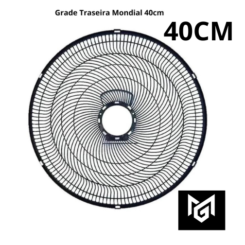 GRADE TRASEIRA DO VENTILADOR MONDIAL 40CM PRETA