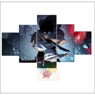Quadros Decorativos Animes Solo Leveling Sung Jin-Woo
