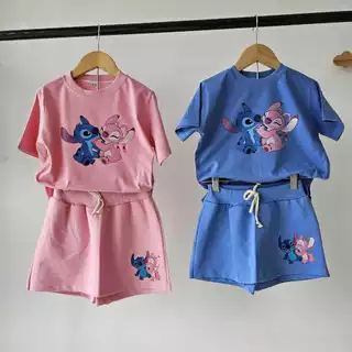 Conjunto Angel e stitch