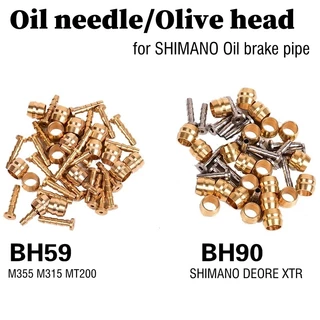 Kit 2 ou 5 Oliva + Pinos Conector Para Freios Shimano SM-BH90, SM-BH59 e similares.