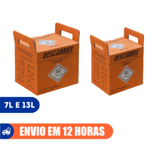 Caixa Coletora Perfuro Laranja Todos os Tamanhos - Descarbox