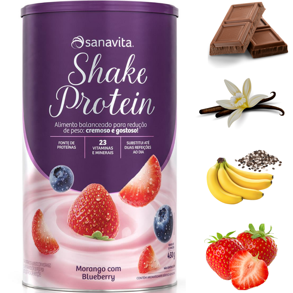Shake Protein 450g - Sanavita - Shake para Emagrecer - Substituto de ...