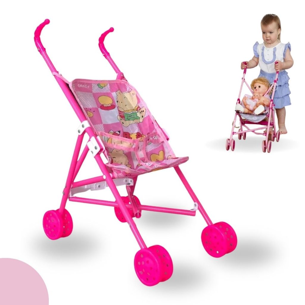Carrinho De Boneca Bebe Princesas Brinquedo Menina | Shopee Brasil