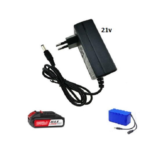 Carregador De Bateria De LítHiO original ,com indicador de carregamento, Adaptador de Energia Inteligente, Transformador, 21V, 1A, para ferramentas Elétrica bivolt automatico