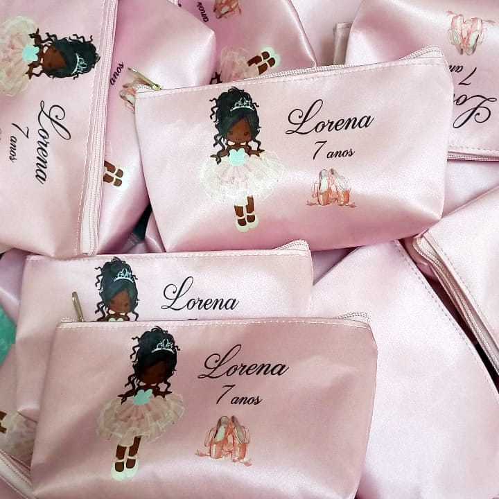 Kit 165 Necessaires Lembrancinha Personalizada Para Aniversário Tema Bailarina