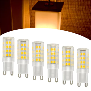 Kit 6 Lâmpadas Led G9 Halopim 7w Bivolt Luz Branco Quente