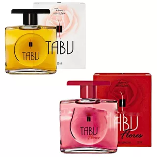 Kit 2 Perfumes Deo Colônia Tabu Flores e Tradicional 60Ml - Dana Cosméticos